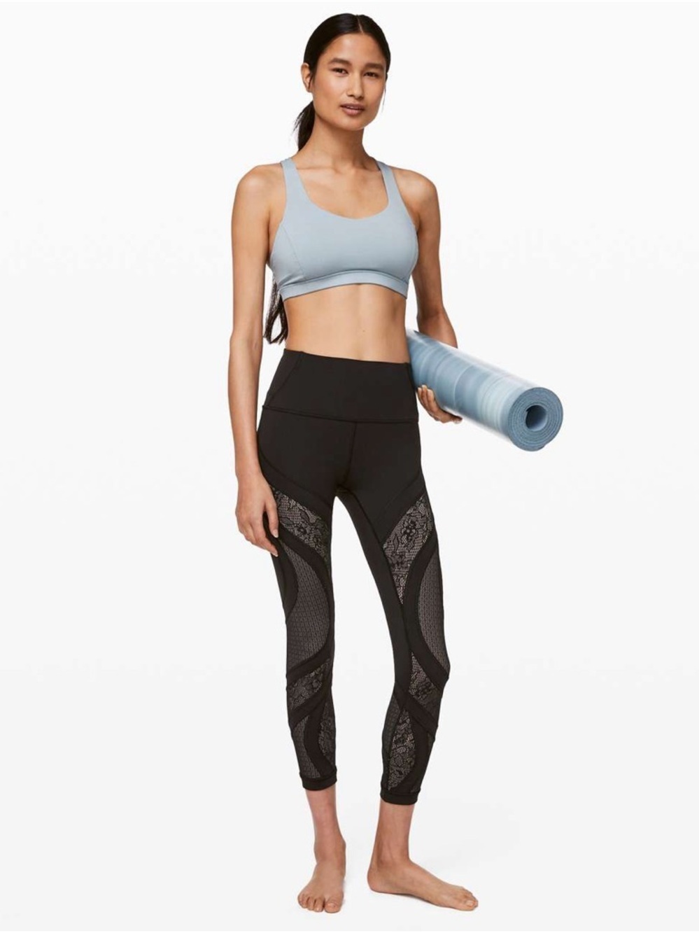 Lululemon Wunder Under High-Rise Tight - Black Lace - Picture 2 of 10